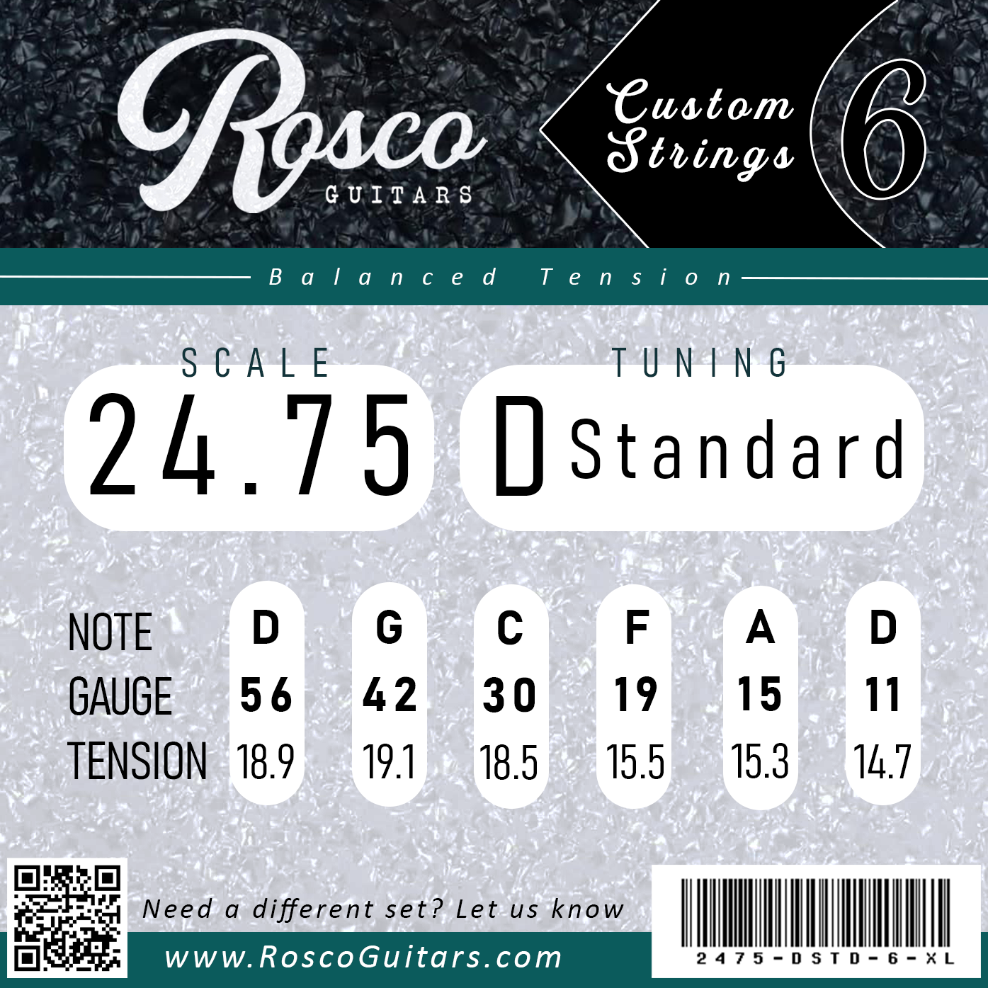 Custom Strings - 24.75" Guitar Scale Length image 3