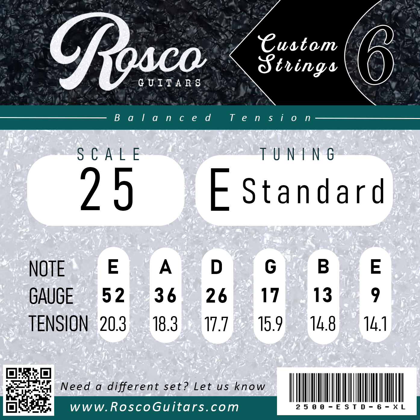 Custom Strings - 25" Guitar Scale Length image 1