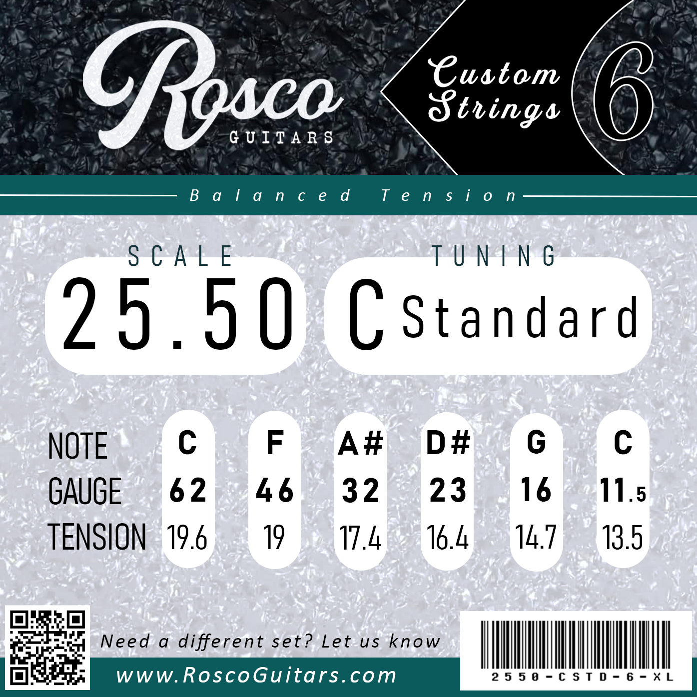 Custom Strings - 25.5" Guitar Scale Length image 5