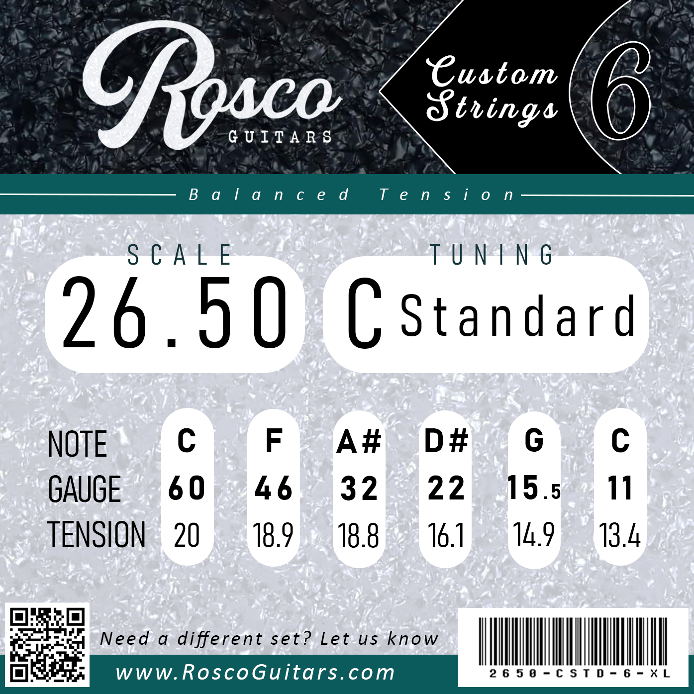 Custom Strings - 26.5" Guitar Scale Length image 4