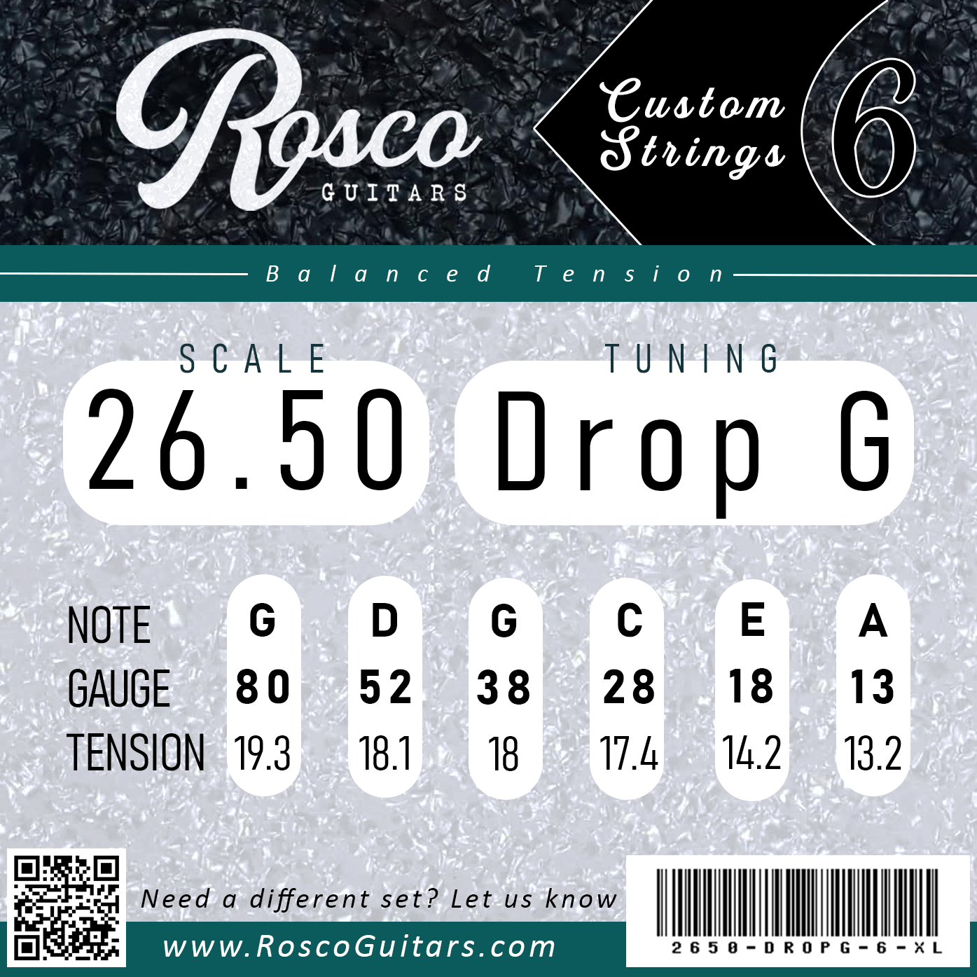 Custom Strings - 26.5" Guitar Scale Length image 8
