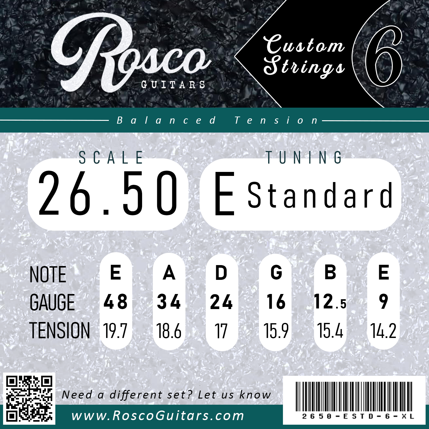 Custom Strings - 26.5" Guitar Scale Length image 1